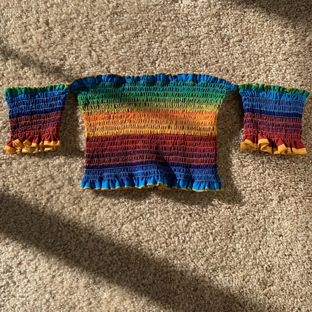 H&M Rainbow Tube Top 🌈 - Picture 1 of 3